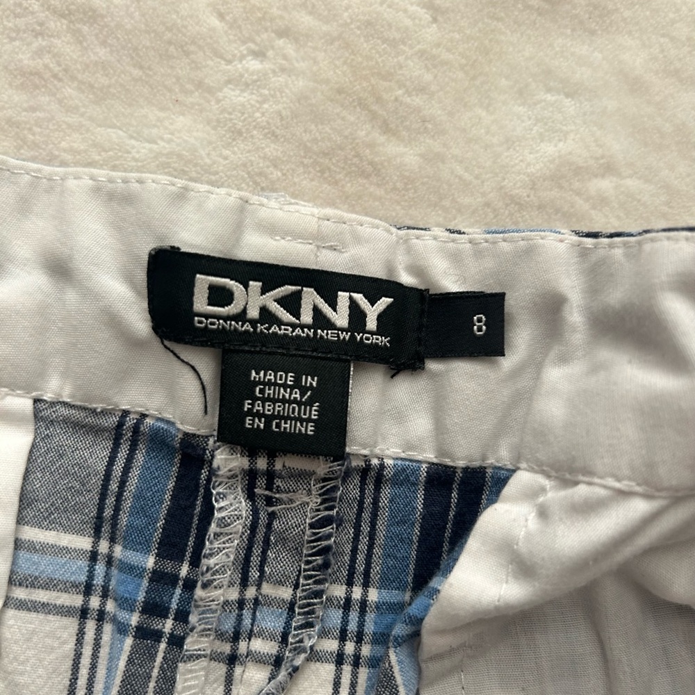 Plaid Shorts with Pink and Blue Accents - Picture 3 of 4